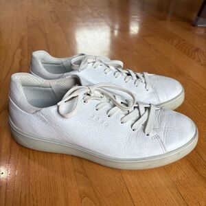 ECCO Women's White Tray Hybrid Hydromax Water-Resistant Golf Shoes SZ 38 7-7.5